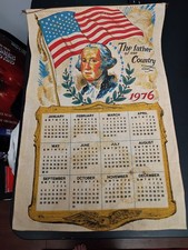 Vintage 1976 Bicentennial George Washington Father Of Our Country Calendar picture