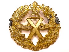 Montreal Highland Cadets Glengarry Cap Badge Canada Scottish Highlander Antique picture