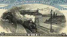 Antique 1927 Big Four Railroad Bond 🚂 Blue Series E 4.5% Cleveland Cincinnati picture