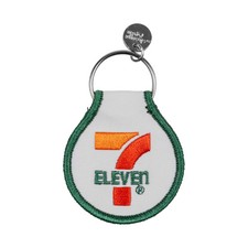 7-Eleven Stores - 7-11 Embroidered Saddle Keychain - NEW picture