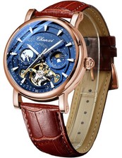 FORSINING Men's Watch Luminous Starry Sky with Moon Phase Tourbillon, Mechani... picture