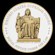 Supreme Court Contemplation of Justice Challenge Coin picture