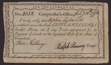RALPH POMEROY - DOCUMENT SIGNED 02/15/1790 picture