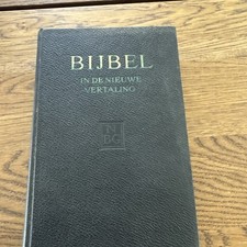 Vintage Dutch Bible 1953 Amsterdam - Nieuwe Vertaling - Nederlandsch Hardcover picture
