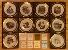 Complete Plate Set of 10 WOODLAND WILDLIFE Annual Lenox Edward Boehm 1973-1982 picture