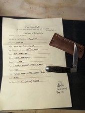 K'roo Custom Blades RWL 34 Coffin Jack Dark Water Carbon Fiber Handle picture