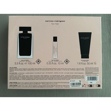 Narciso Rodriguez For Her Gift Set Perfume 3.3oz Mini 0.33oz Body Lotion 1.6oz picture