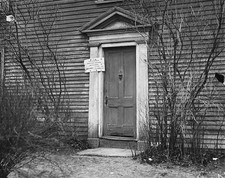 The entrance to John Adams birthplace a saltbox property on Frankl- Old Photo picture