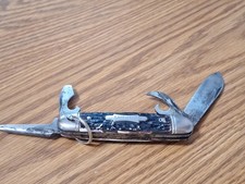 Vintage USA 1936-1952 Imperial Prov RI Camp 4-Blade Folding Pocket Knife picture