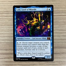 LOKI LORD OF MISRULE MAGIC THE GATHERING CARD MARVEL SUPER HEROES COMMANDER 0628 picture