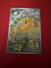 Pokémon Paldea Adventure Chest  Pikachu SVP 088 Full Art Holo Promo Card picture