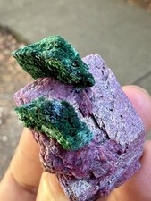 Malachite on Cobaltoan Dolomite from Kakanda Mine, Lubudi, Congo, 31.80gm picture
