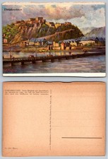 Ehrenbreitstein Fortress & Town, Rhine River, Koblenz Germany Postcard c1910s picture