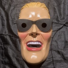 Rare VTG Max Headroom Face Mask 1980's Halloween Made In France Wayfair Glasses picture