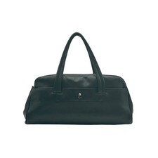 Narciso Rodriguez Black Leather Bowler Satchel Bag picture