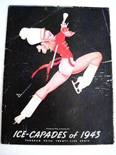 Vintage 1943 Ice-Capades of 1943 Souvenir Program Drum Major Skater on Cover * picture
