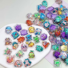 Lot of 30pc Pokemon Acrylic mini charms Anime Game Collectible New picture