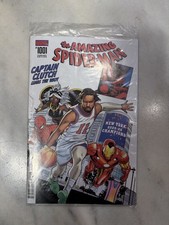 AMAZING SPIDER-MAN #1001 JALEN BRUNSON NY KNICKS NYCC EXCLUSIVE IN HAND picture