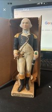 Vintage Nos 1988 George Washington Porcelain Statue 9 Inches picture