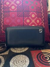 Authentic GUCCI Interlocking GG Leather Zip Around Long Wallet picture