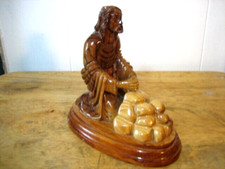 Jesus Praying solid wood carving 6