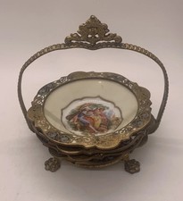 FBS Hand Painted French Coaster Set Made In France picture