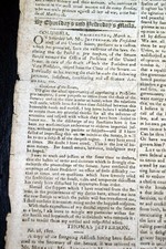 THOMAS JEFFERSON 1st Presidential Inauguration Inaugural Address 1801 Newspaper  picture