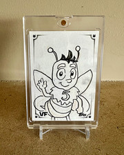 Topps 2026 VeeFriends Chrome Sketch Hard Signed Gary Bee Card #5 Autograph Ali S picture