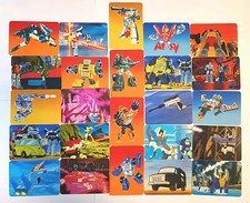 1985 Hasbro TRANSFORMERS Card Lot 24 Total, Bumblebee (RARE Orange Background)  picture