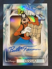 2026 Topps Chrome Disney Goofy Authentic Auto Bill Farmer AA-BF Refractor 🔥📈 picture