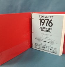 VTG Corvette 1976 Assembly Manual In Binder - Clean picture