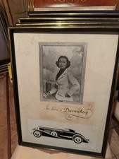 Five Authentic Original Model Advertisement For Dusenberg Approx 100 Years Old picture