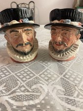 Vintage Royal Doulton Toby Mug Beefeater Lot Large England picture