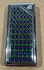 Vintage Colibri Japan Slim Butane Lighter Silver Tone New picture