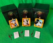 1998 Radko Disney TOY BLOCKS 3pc Vintage Mickey Minnie Donald Goofy Pluto ESTATE picture