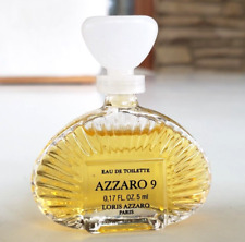 Vintage Azzaro 9 Eau de Toilette Miniature Perfume Bottle Almost Full 2-1/16