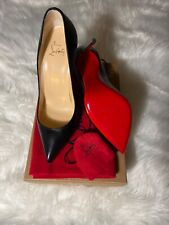 Christian Louboutin Pigalle Follies Black Leather Sz 39 picture
