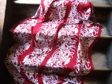 Vintage 1940's 1950's Cold Rayon Floral Print Fabric 2 Yards19 Inches X 38