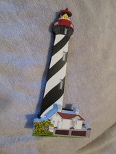 Shelia’s Collectibles Wood Painted Shelf Sitter St Augustine Lighthouse Florida picture