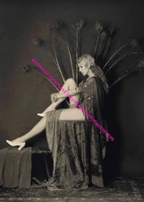 BEAUTIFUL LONG-HAIRED LEGGY ZIEGFELD GIRL 5x7  PHOTO BA-ZIEG30 picture