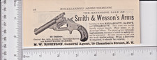 Original Antique 1881 Smith & Wesson revolver part page print ad #396 picture
