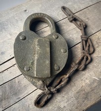 Vintage Padlock, Heart Shaped, SCE & G CO picture