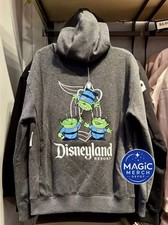 NWT 2026 Disneyland Classic D Toy Story Aliens Gray Pullover Hoodie ALL SIZES picture