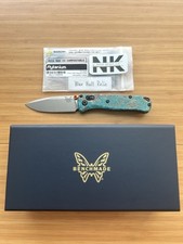 Nodak Custom “Blue Hull Relic” Shipwreck Copper Benchmade 533 Mini Bugout S30V picture