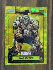 2024 Topps Chrome Marvel Sapphire Edition THE THING Yellow /75 picture