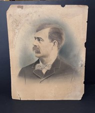 1880s-1890s Antique Southern Man Photograph Photo Century 20x16