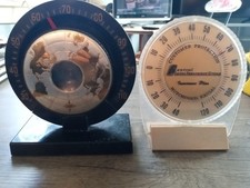 Two vintage thermometers - World Bigelow and Autopoint picture