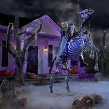 8.5 FT Grave & Bones Giant-Sized Animated LED Knight Frostbane picture