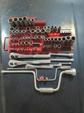 Craftsman USA Tools Lot Of  72  Sockets Ratchets Metric Sae Vintage USED READ picture
