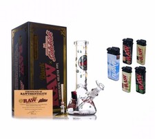 RAW Black Sidekick Borosilicate Holster Pipe Set + 5 Pk Flighter picture
